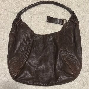 Fendi Spy Hobo Bag Brown Leather – Authentic Vintage Spy Shoulder Bag - EUC